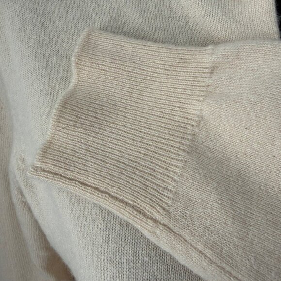 VINTAGE Glenmac Beige Cream 100% Cashmere Cardigan Sweater Small - Picture 9 of 14